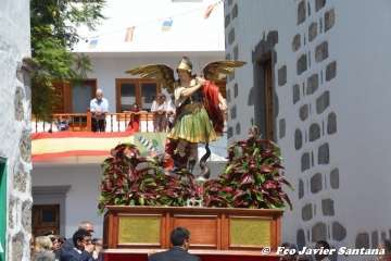 Telde rinde pleitesía a San Miguel en Valsequillo (Foto Francisco Javier Santana y TA)